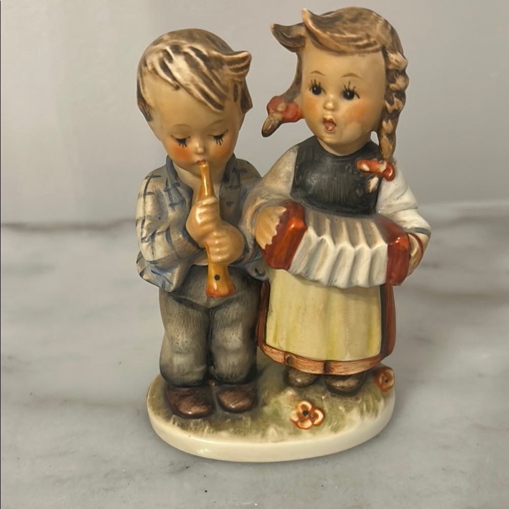 Hummel Charming Boy and Girl Musician Figurine